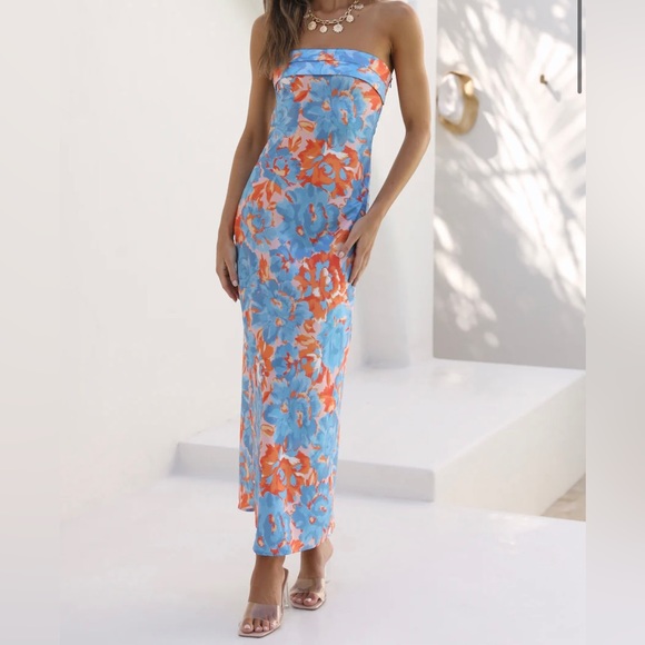 Hello Molly Dresses Hello Molly Strapless Maxi Dress Poshmark